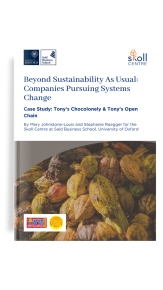 The front cover of Tony's case study.