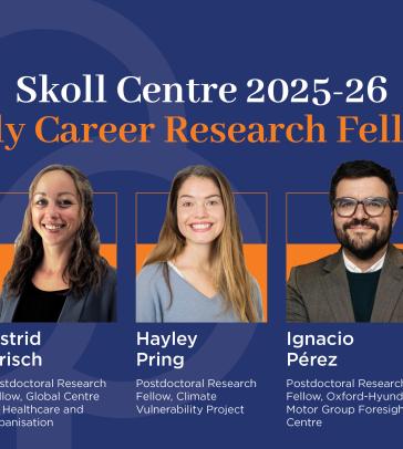 Skoll Centre 2025-26 Early Career Research Fellows 