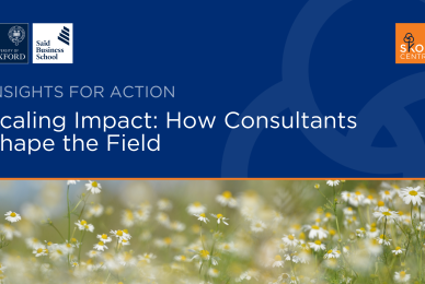 Seminar graphic depicting the title with an image of flowers across the bottom
