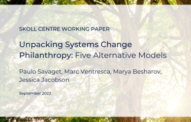 Unpacking Systems Change Philanthropy