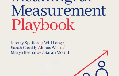 Meaningful Measurement Playbook cover