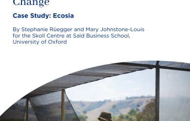 The Ecosia case study front cover.