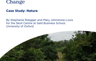 The front cover of the Natura case study.